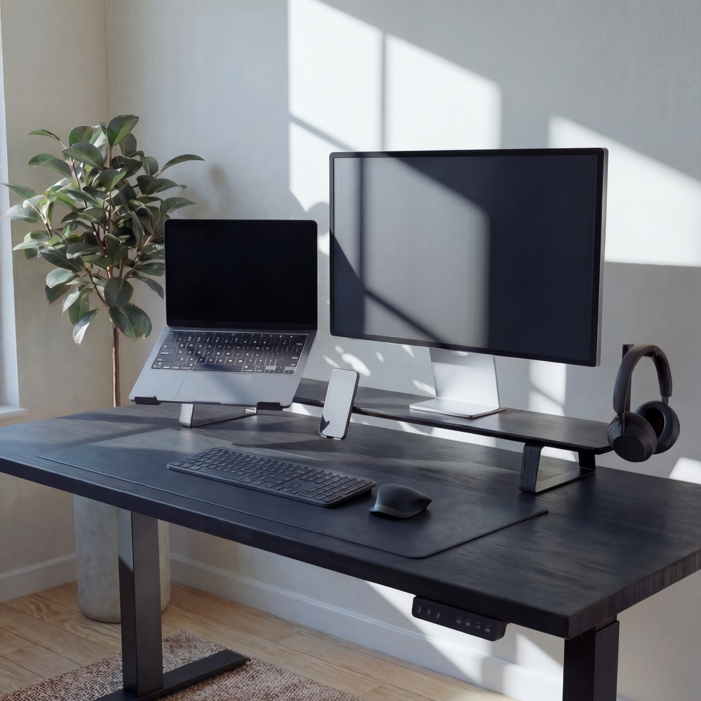 Modulaire monitor stand zwart