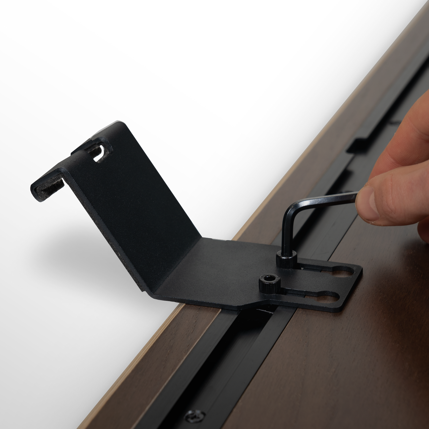 Modulaire monitor stand walnoot